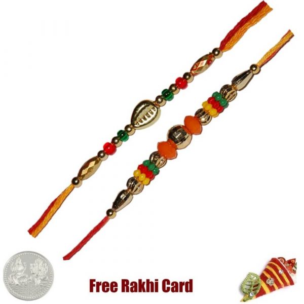 Set of 2 Beaded Rakhi