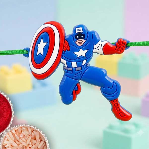 Captain America Kids Rakhi