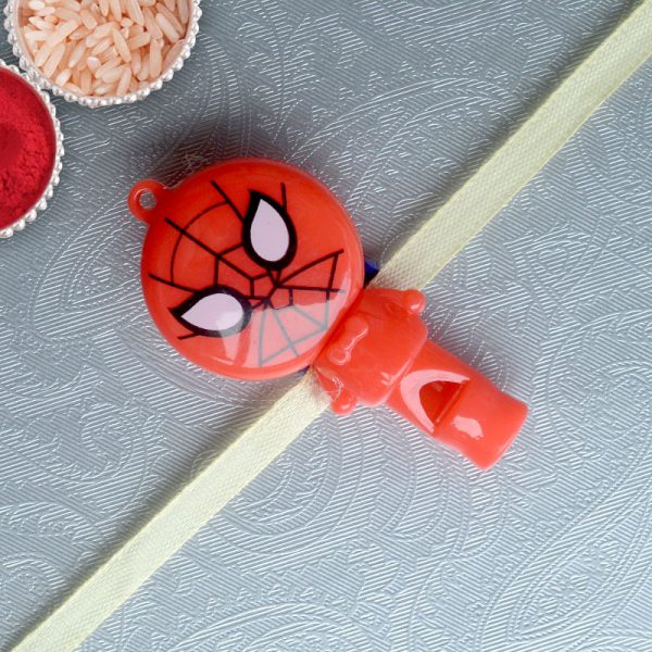 Spiderman Whistel Kids Rakhi