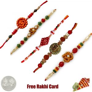 Om Rakhi Set of 5