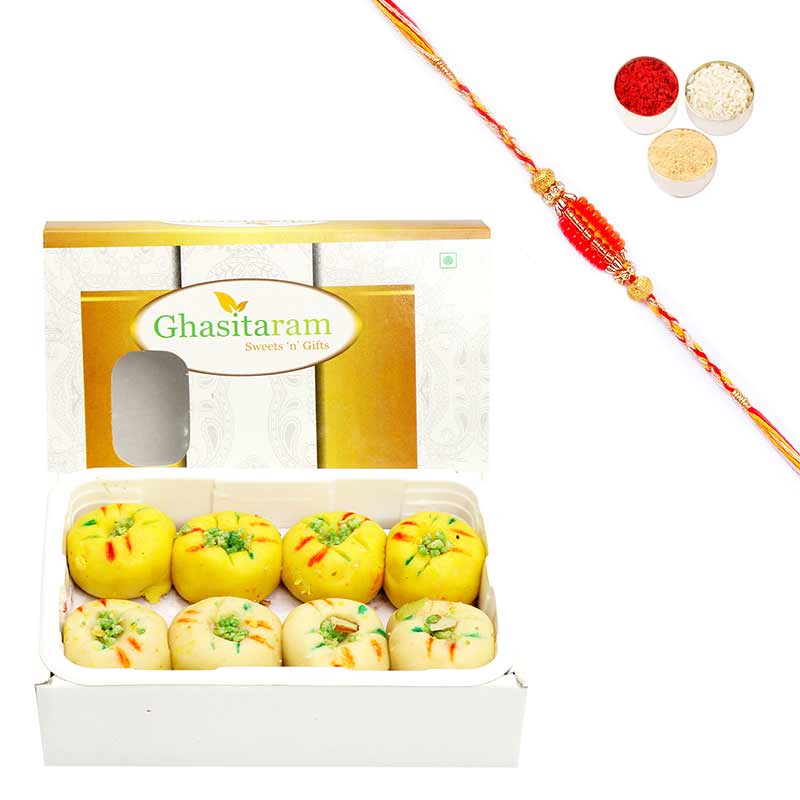 Sugarfree Mawa Peda Box 200 gms with Rakhi