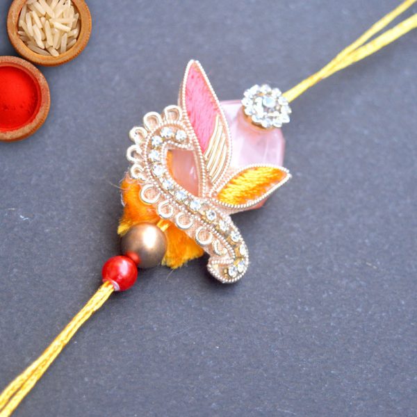 Zardoshi Stone Rakhi