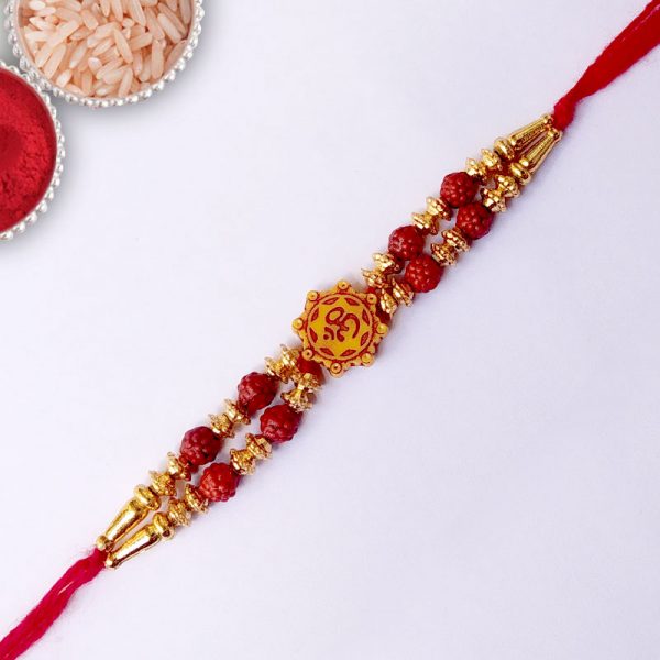 OM Beads Rakhi Thread