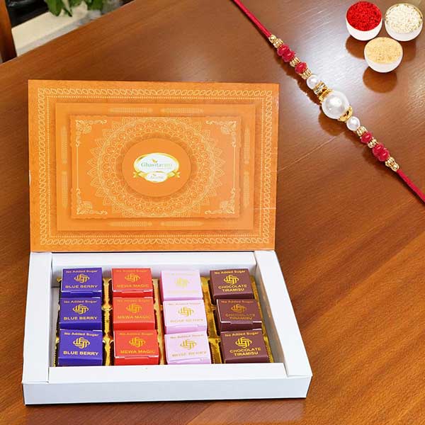 Sugarfree Assorted Mewa Bites 12 pcs with Rakhi