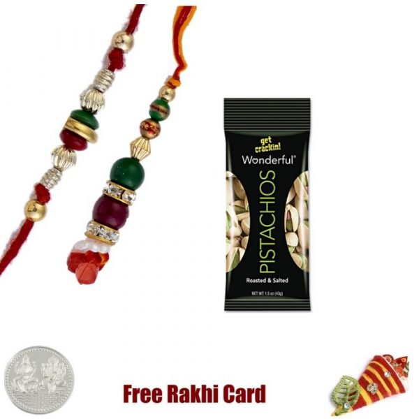 Bhaiya Bhabhi Rakhi with Pistachios