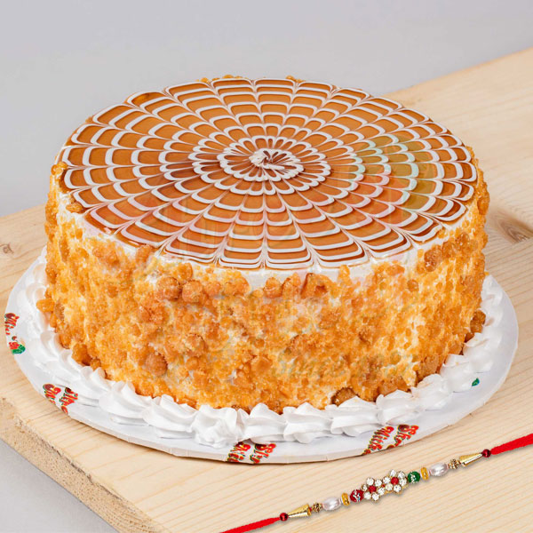 Butterscotch Cake with Rakhi