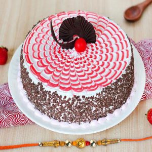 Choco Vanilla Cake with Rakhi