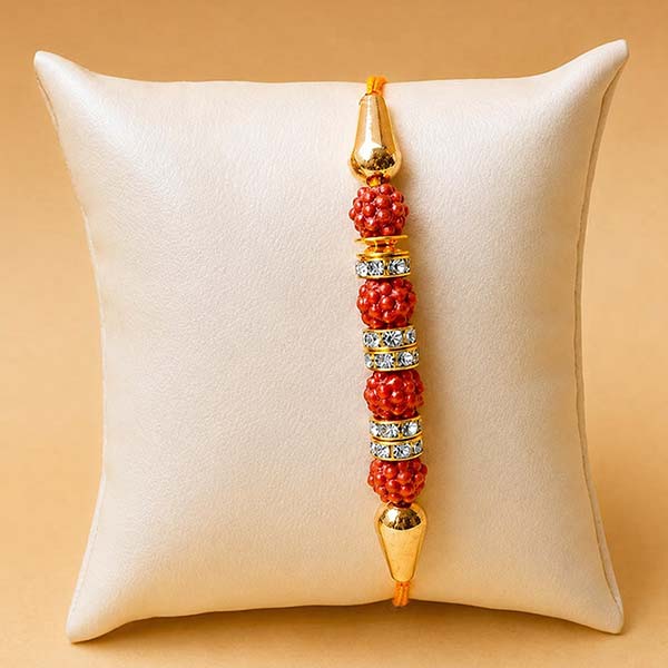 Ethnic Rudraksha Rakhi Thread