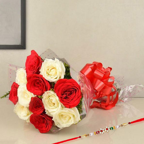 Flower Bouquet with Rakhi Express Delivery
