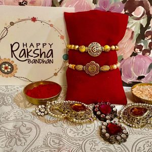 Gold Om Rakhis