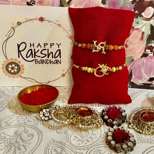 Om and Swastik rakhis