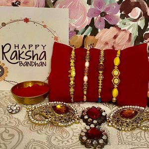 4 Ethnic rakhis set