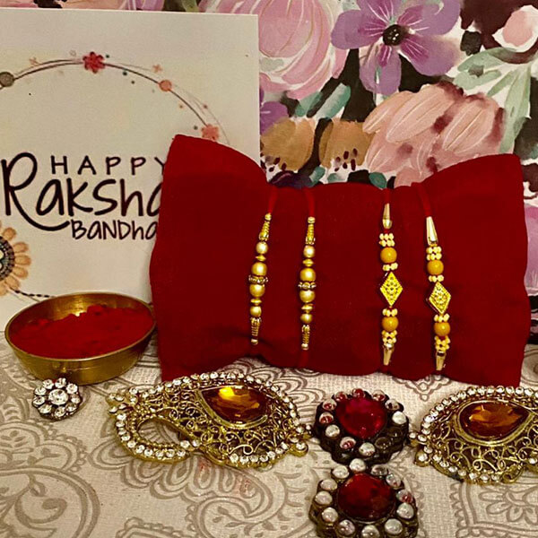 Double rakhi set (Aus)