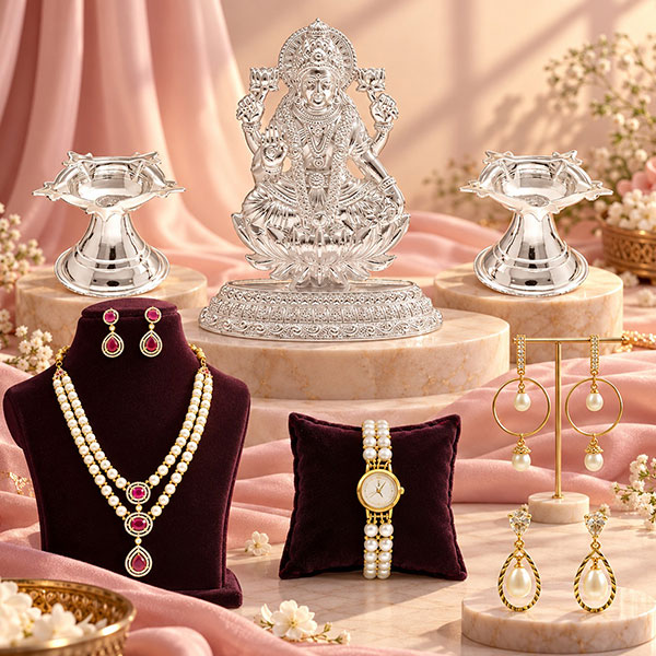 Shringar Divine Grace Lakshmi & Pearl Gift Combo