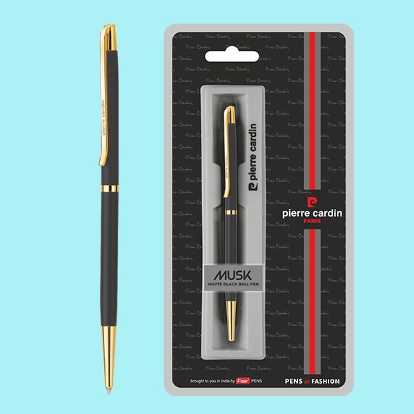 Pierre Cardin Musk Matt Black Premium Ball Pen