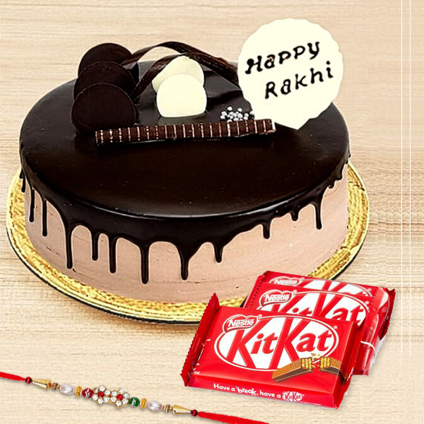 Rakhi Cake Kitkat Combo