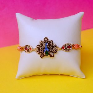 Antique Designer Peacock Rakhi