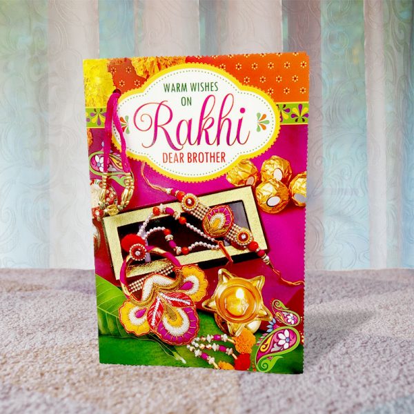 Warm Wishes Rakhi Greetings Card