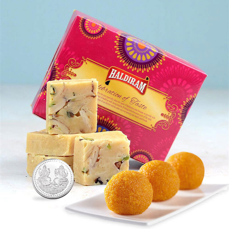 Diwali Ladoo Mewa Pista Barfi Hamper