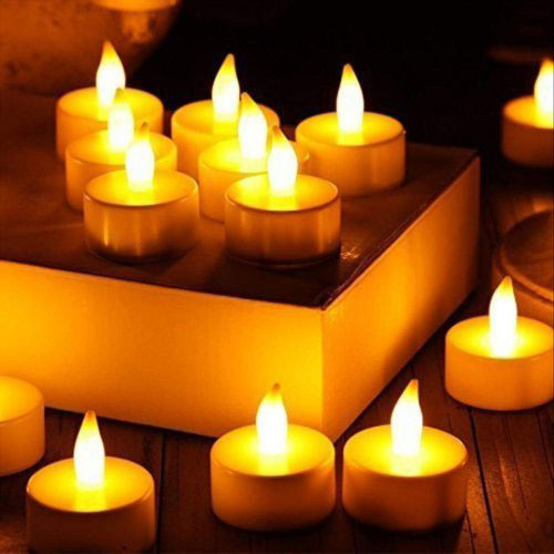 Flameless & Smokeless White Tea Light LED Candles