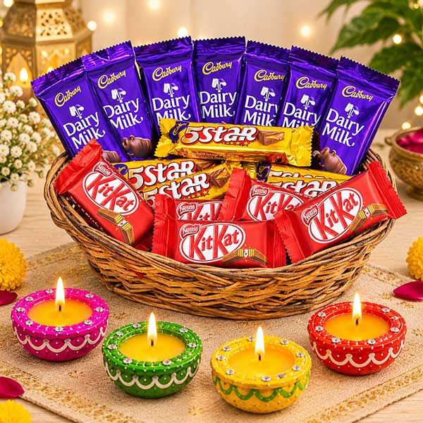 Festive Diwali Chocolates Gift Basket