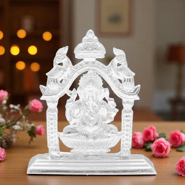 Ganapati Silver Idol