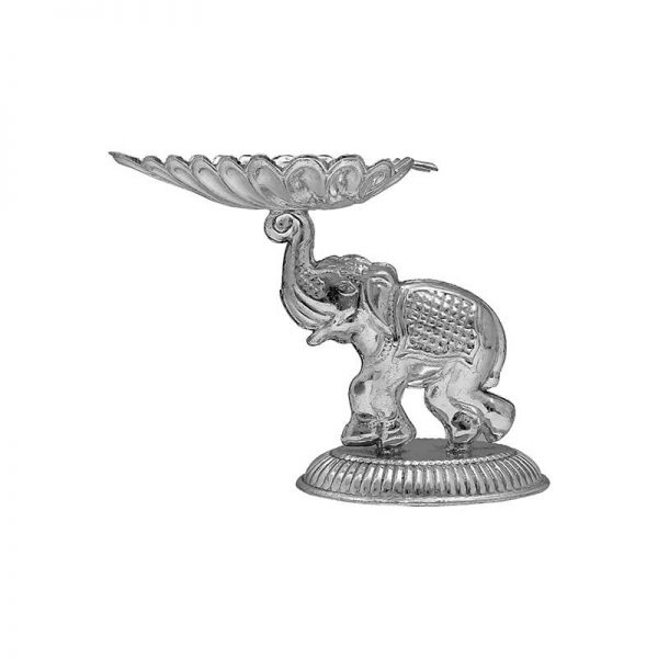 Elephant Silver Diwali Diya