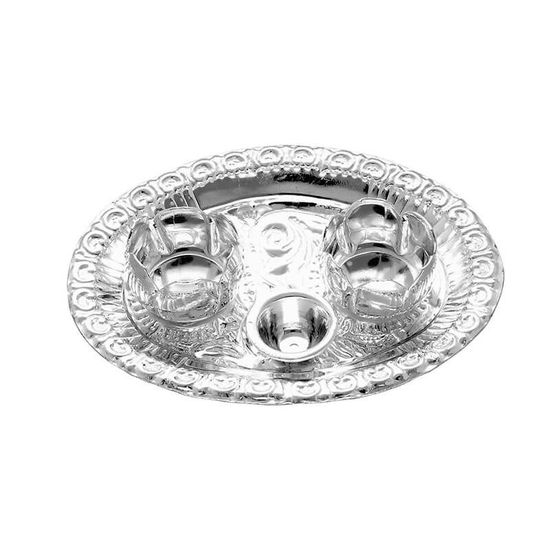 Puja Silver Thali