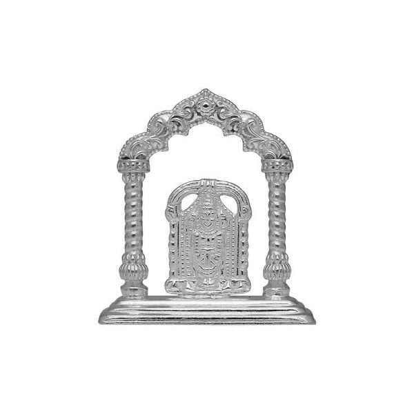 Lord Balaji Silver idol in Mandapam