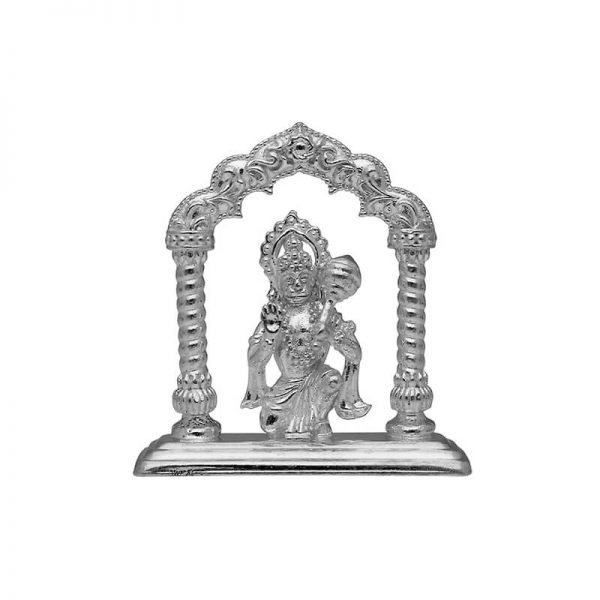 Hanuman Silver idol in Mandapam