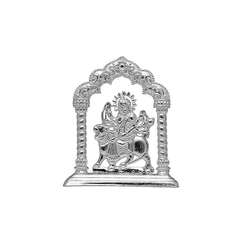 Goddess Durga idol in Mandapam