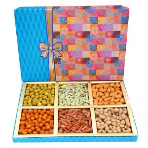Diwali Dry Frruit 6 Partition Box