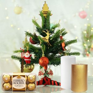 Xmas Tree with Candles Ferrero Rocher