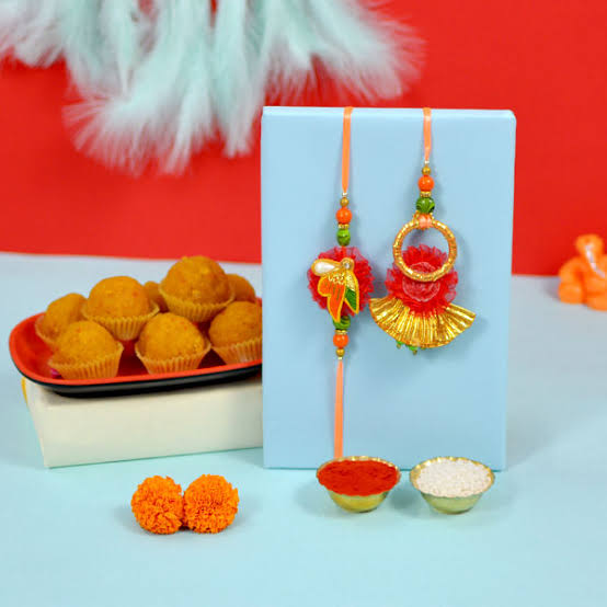Amazing Rakhi Pair with Motichoor Laddoo