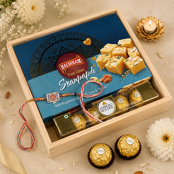 Best Rakhi Gift Basket with One Rakhi