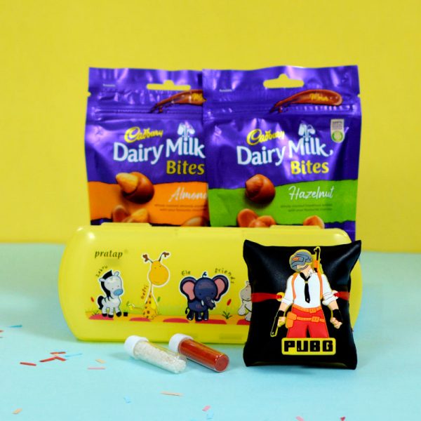 Chocolate Gift Pack with Kids Rakhi
