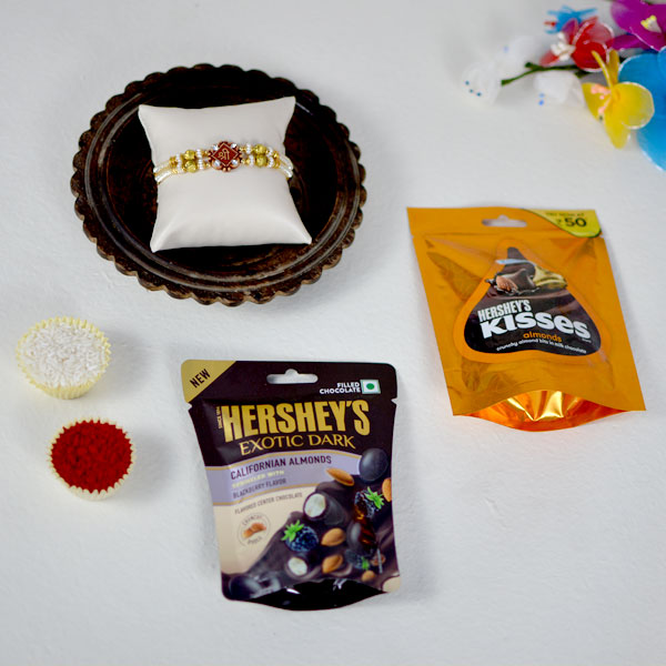 Kisses Chocolates Rakhi Combo