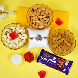 Dry Fruits Chocolate Rakhi Hamper