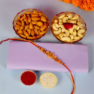 One Rakhi with Dry Fruits