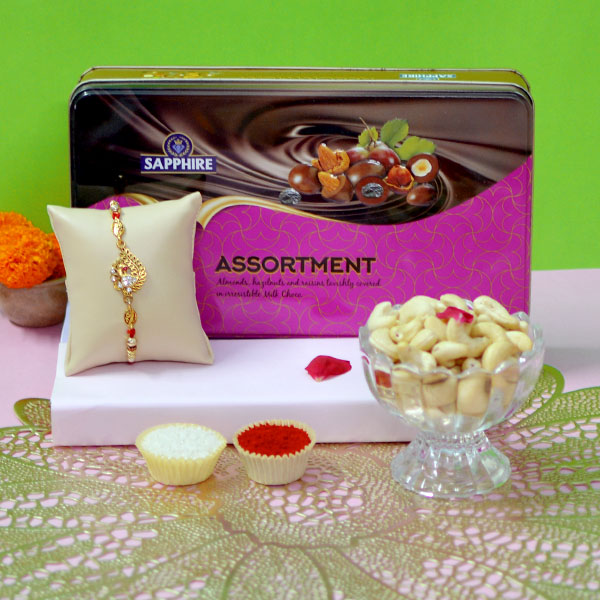 Chocolate Cashew with Rakhi