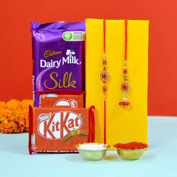 Bhaiya Bhabhi Chocolate Rakhi Gift