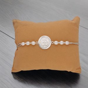 OM Design Pure Silver Rakhi