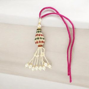 Eye Catchy Designer Lumba Pearl Rakhi