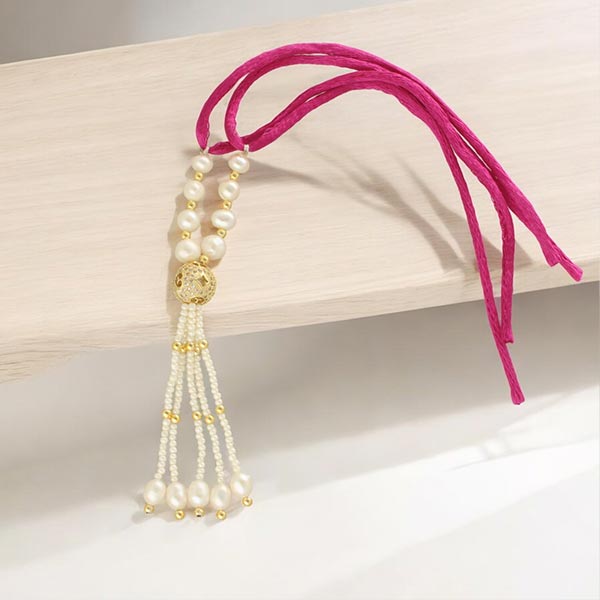 Majestic Designer Lumba Pearl Rakhi
