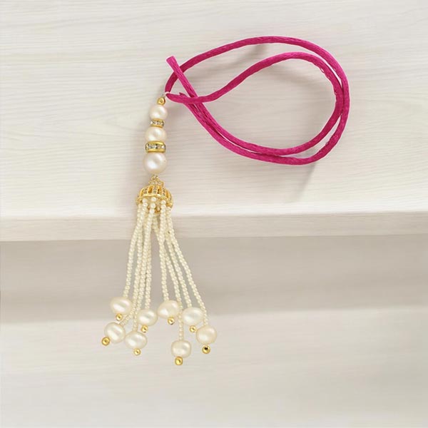 Regal Dazzling Designer Lumba Pearl Rakhi
