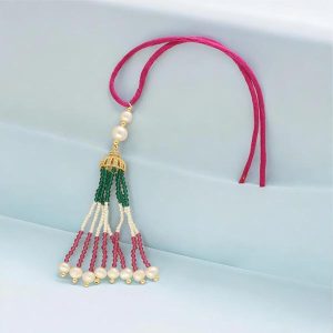 Shinning Designer Lumba Pearl Rakhi