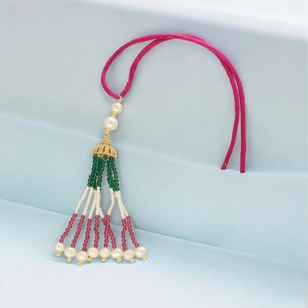 Shinning Designer Lumba Pearl Rakhi