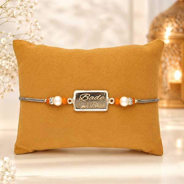 Elegant Bade Bhai Silver Rakhi