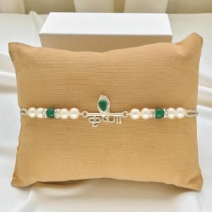 Krishna Morpankh 925 Silver Rakhi