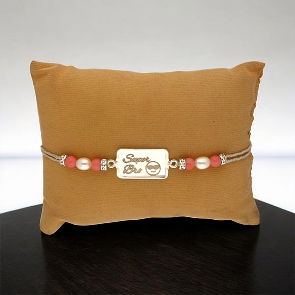 Super Bro Silver Rakhi
